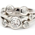 Sparkling diamonds bubble Ring