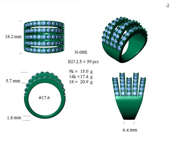 five-row-diamond-simulant-ring