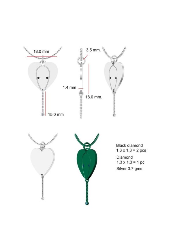 CAD Elephant Black Eye and Clear Simulant