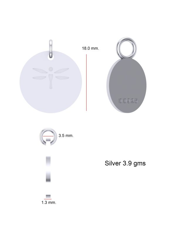 CAD Round Charm